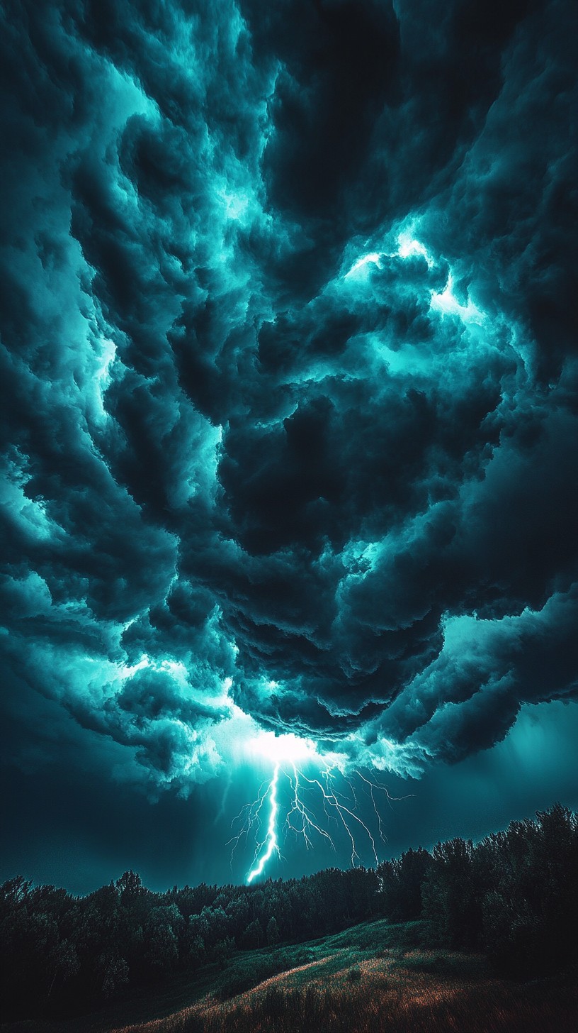 Free Dramatic Thunderstorm Sky Image - Storm, Lightning, Clouds ...