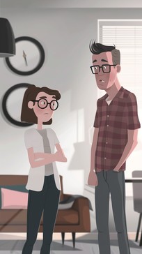 Concern Animation Free Free Animated Domestic Conversation Image - Illustration, Conversation ...