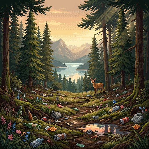 Polution Pixels Free Nature Meets Pollution Image - Pixel, Forest, Pollution | Download ...