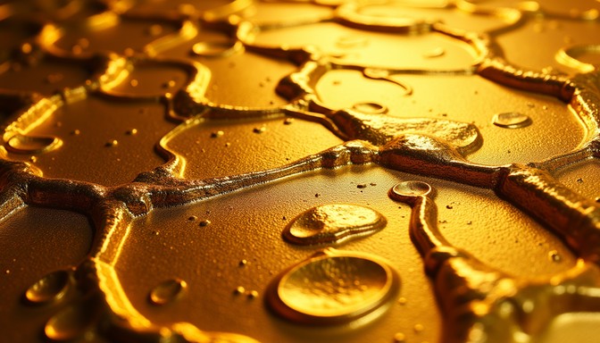 Rest Motionless Free Liquid Gold Terrain Photo - Gold, Macro, Abstract | Download at ...