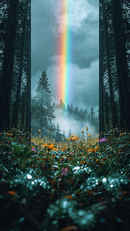 Free Rainbow Forest Portal Image - Rainbow, Forest, Portal | Download ...