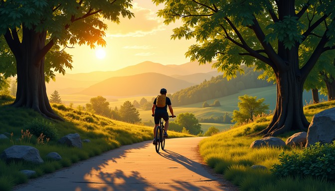 Free Golden Hour Ride Image - Cycling, Sunset, Coastal | Download at ...