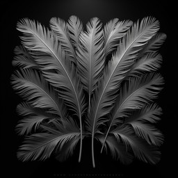 Free Monochrome Feather Geometry Image - Feathers, Monochrome, Texture ...