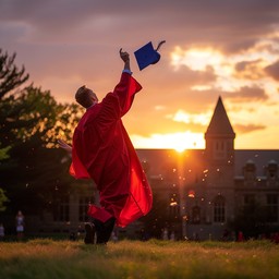 Free Graduation Sunset Celebration Image - Graduate, Sunset ...