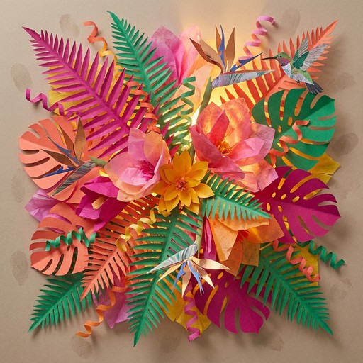 Free Tropical Paper Paradise Image - Papercraft, Tropical, Flowers ...