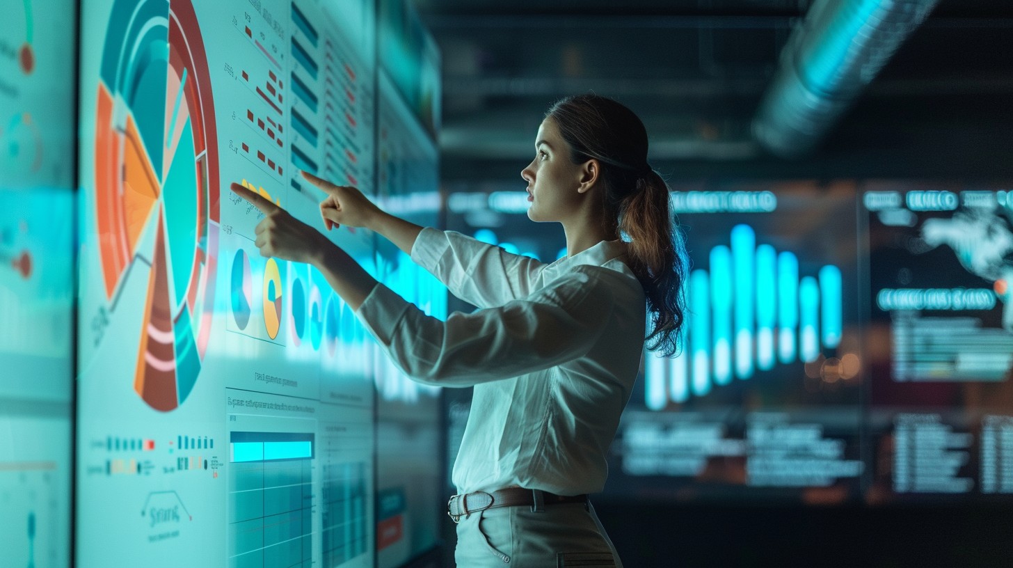 Free Analyzing Data Trends Image - Businesswoman, Analytics, Technology ...