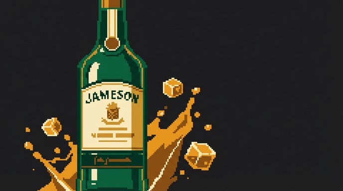 Free Pixel Whiskey Art Image - Pixel, Whisky, Bottle | Download at ...