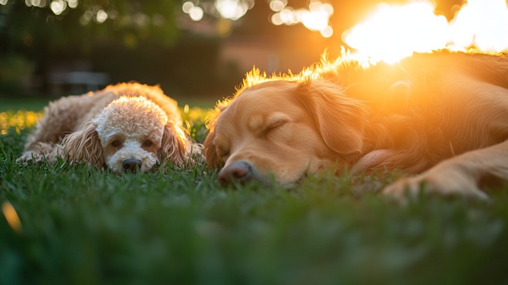 Free Sleeping dogs sunset Image | Download at StockCake