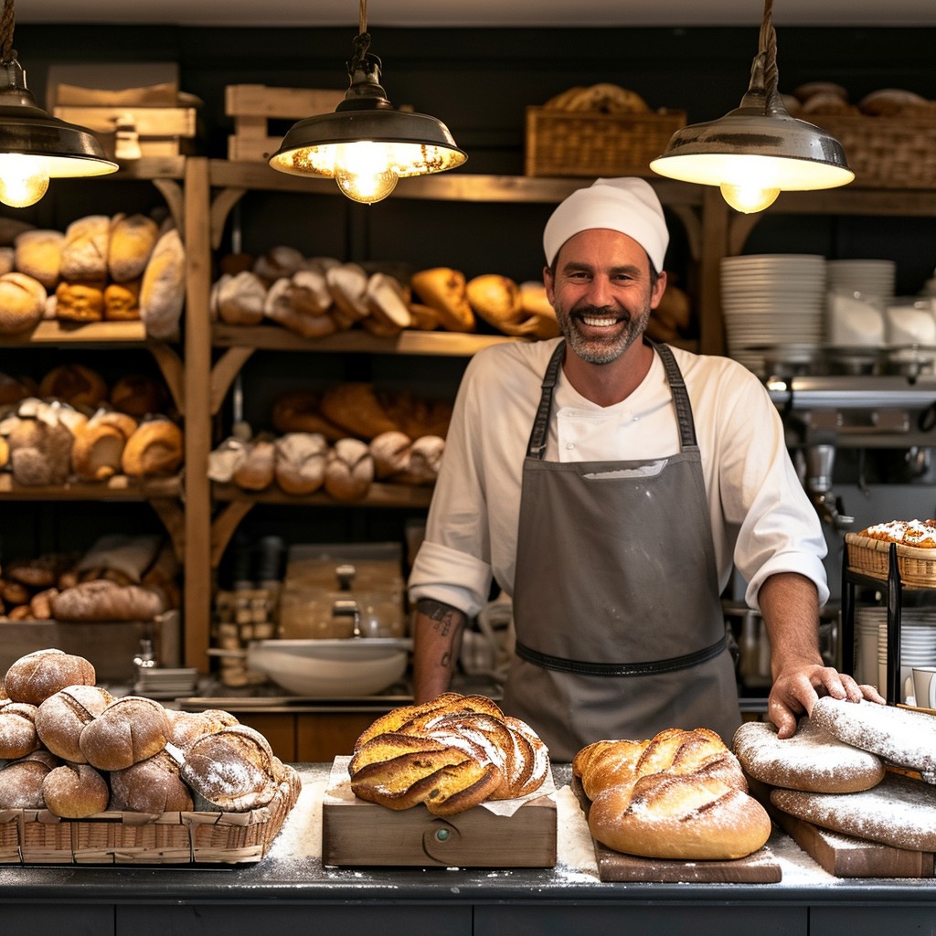 Free Baker with Breads Image - Bakery, Baker, Breads | Download at ...