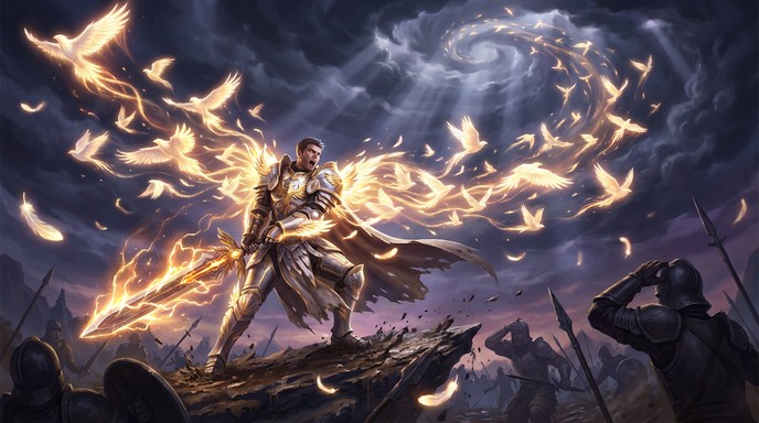 Free Divine Warrior Ascends Image - Warrior, Fantasy, Armor | Download ...