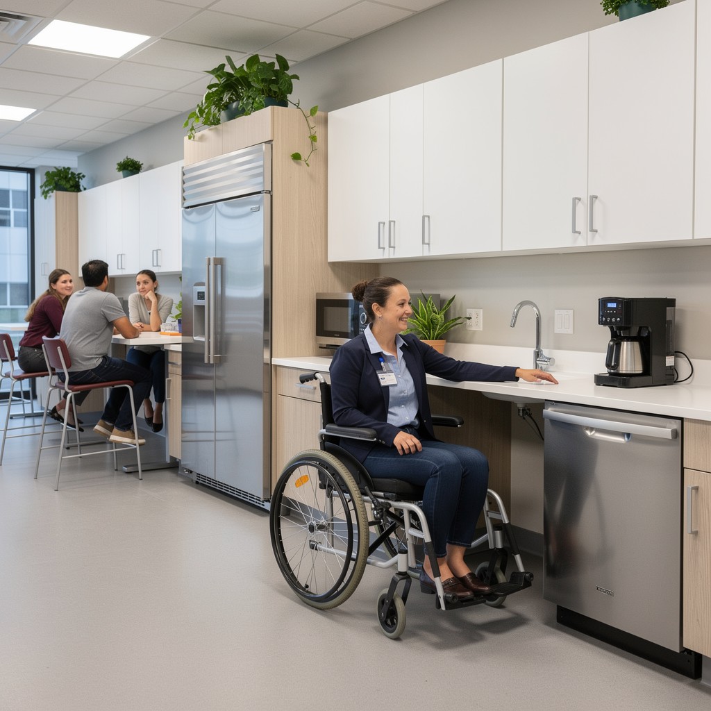 Free Accessible Workplace Kitchen Image - Accessibility, Wheelchair ...