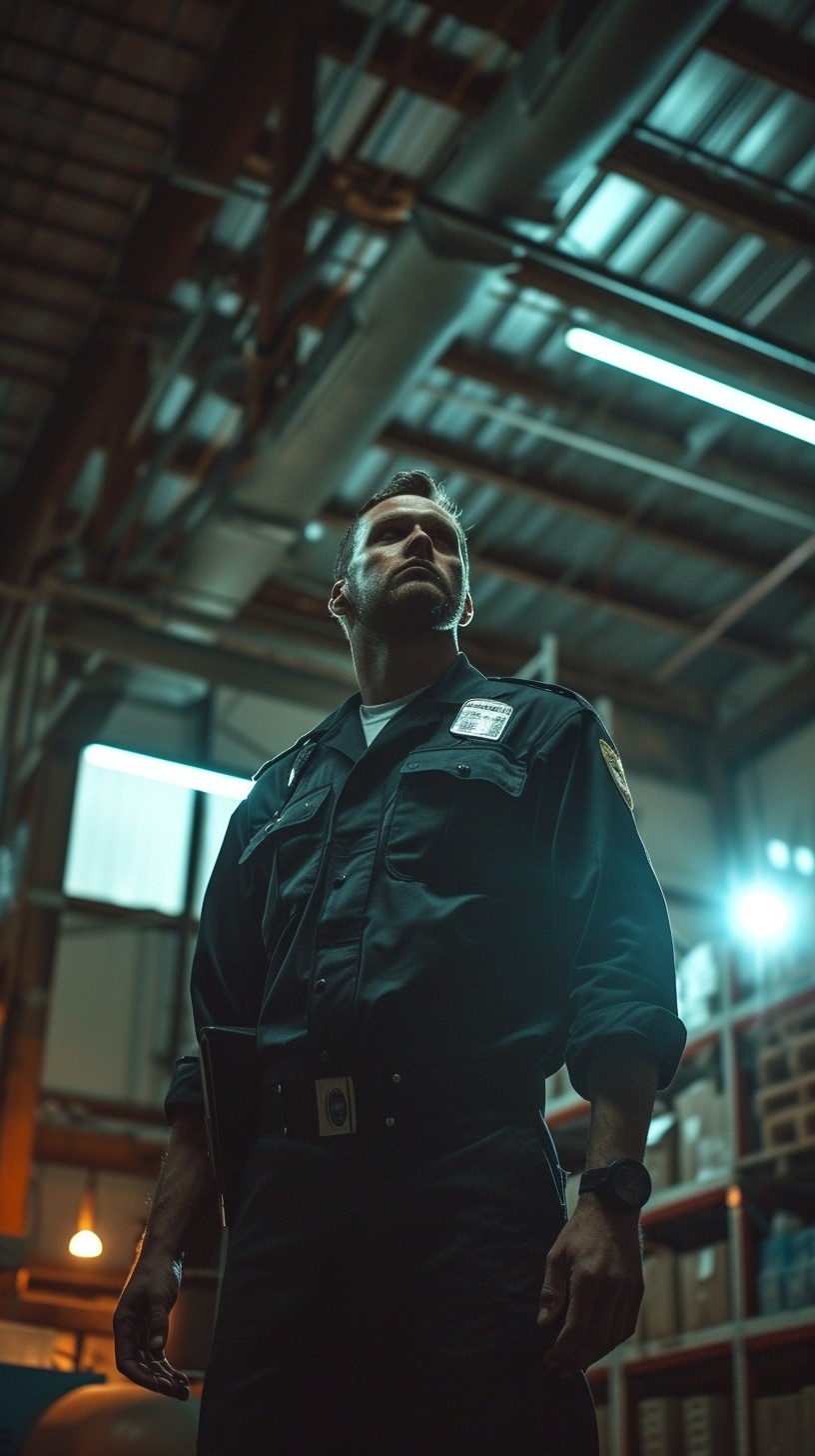 Free Security Guard Standing Image - Security, Guard, Industrial ...
