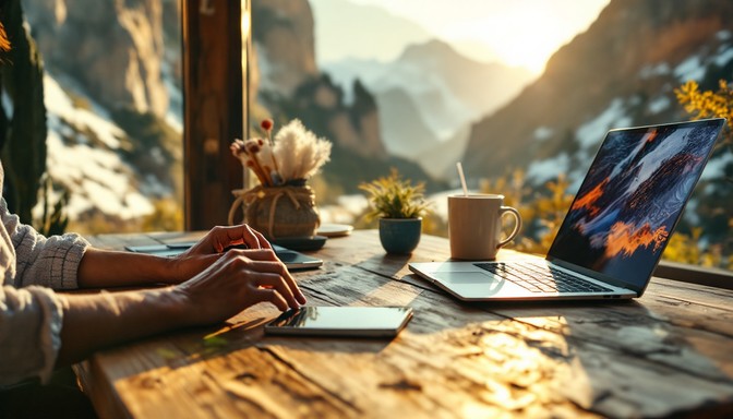 Free Nature meets work Photo - Workation, Remote, Mountains | Download ...