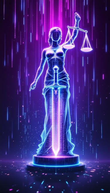 Free Cyberpunk Justice Scales Image - Cyberpunk, Justice, Neon ...