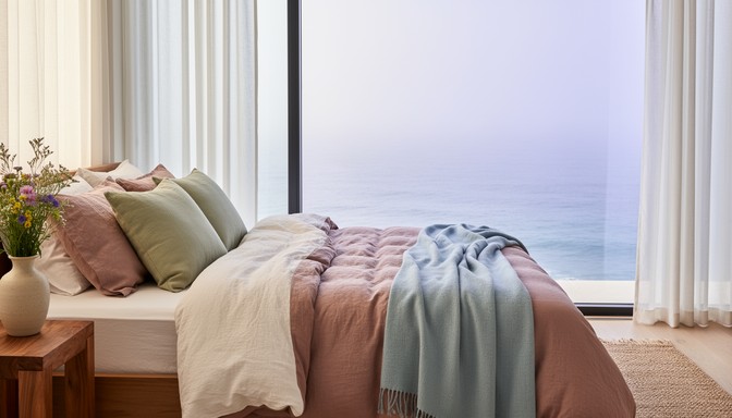 Free Coastal Bedroom Serenity Image - Bedroom, Coastal, Ocean ...