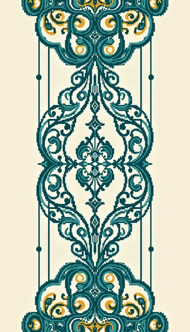 Free Persian Paisley Pixels Image - Paisley, Pixel, Pattern | Download ...
