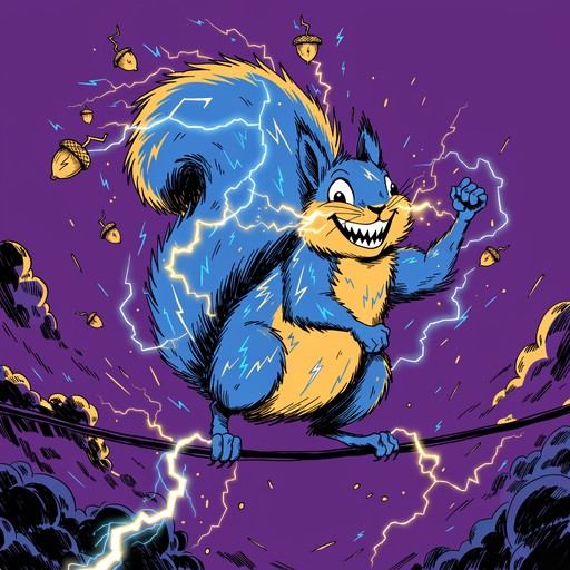 Squirrel Exploding Transformer Free Electric Squirrel Power Image - Squirrel, Electric, Lightning ...