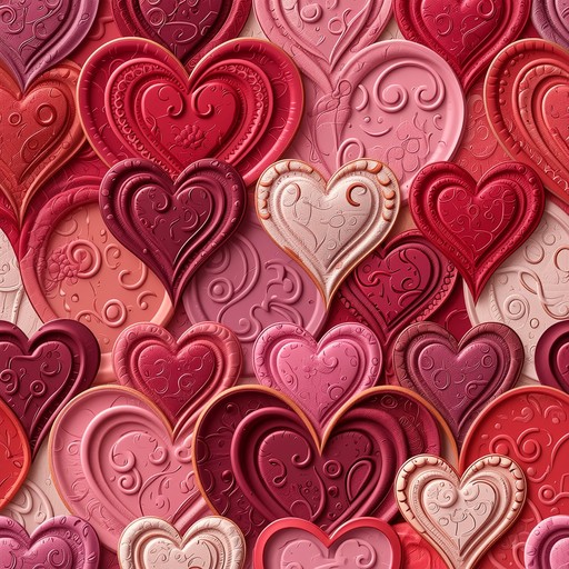 Patterned Heartd Free Embossed Hearts Pattern Image - Hearts, Pattern, Embossed ...