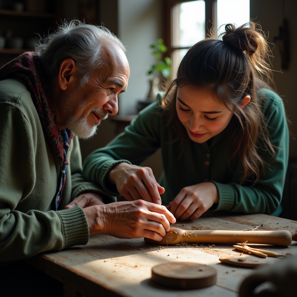 Free Wisdom Being Shared Image - Craftsmanship, Tradition, Mentoring ...
