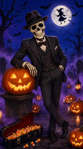 Download Skeleton Pumpkin Sunset Stock Images for Free | StockCake
