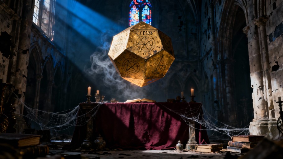Supernatural Objects Free Gothic Occult Artifact Photo - Dodecahedron, Geometric, Golden ...
