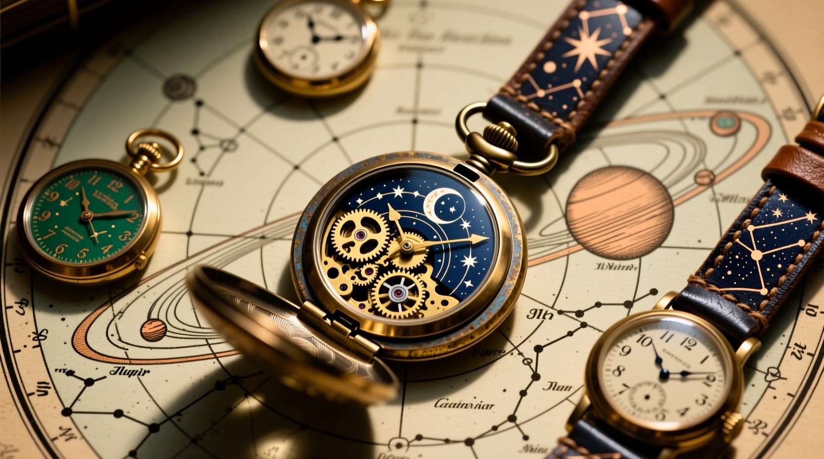 Timepiecc Free Cosmic Timepiece Collection Photo - Timepiece, Celestial, Brass ...