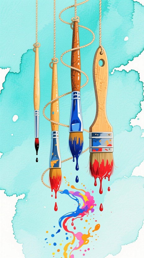 Free Brushes Dripping Colors Photo - Watercolor, Paintbrushes, Brushes ...