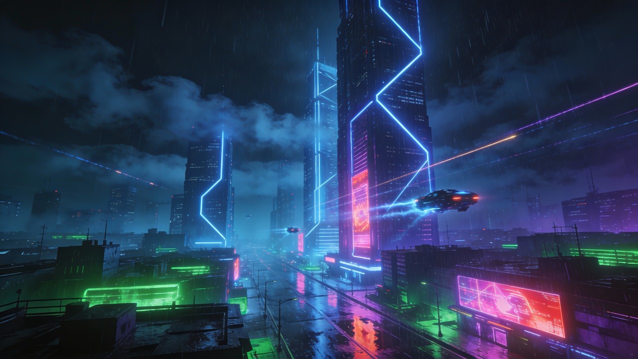 Free Neon Cyberpunk Metropolis Image - Cyberpunk, Futuristic, Cityscape ...