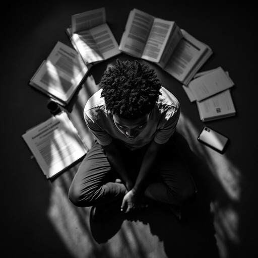 Free Study in Shadows Photo - Contemplative, Monochrome, Overhead ...