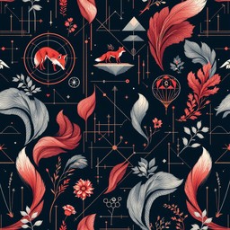 Free Geometric Fox Pattern Image - Fox, Geometric, Pattern | Download ...