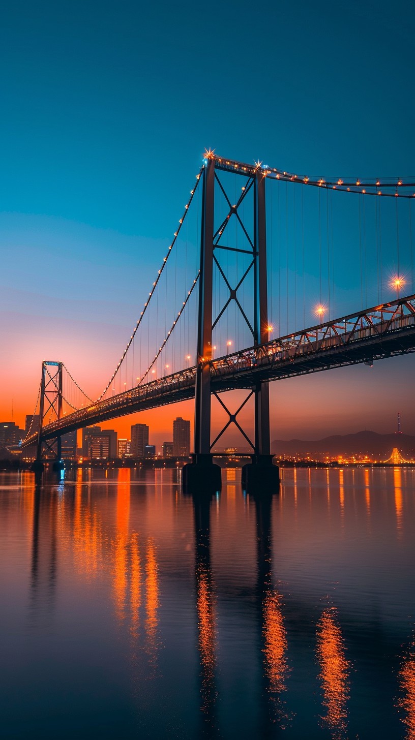 Free Sunset Bridge View Image - Sunset, Bridge, Water | Download at ...