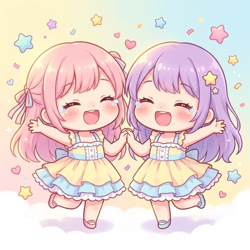 Free Giggling Chibi Friends Image - Chibi, Kawaii, Anime | Download at ...