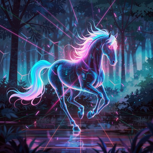Free Neon Horse Spirit Image - Cyberpunk, Horse, Neon | Download at ...