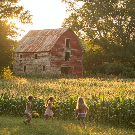 Free Children near barn Image - Children, Barn, Sunset | Download at ...