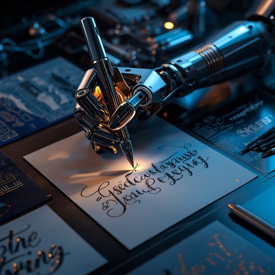 Free Mechanical Writing Artist Photo - Calligraphy, Robot, Mechanical ...