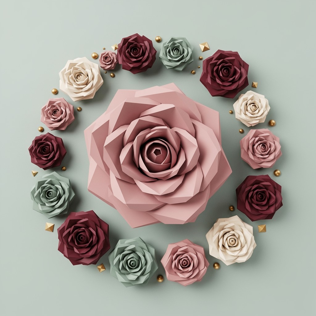 Spiralling Roses Free Spiral Rose Arrangement Photo - Roses, Floral, Geometric ...