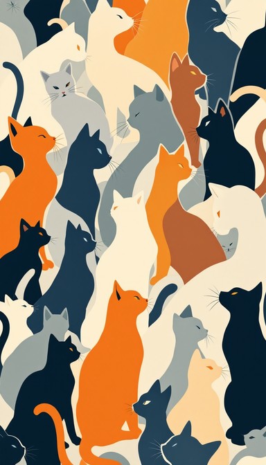 Patterns Feline Free Feline Pattern Play Image | Download at StockCake