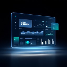 Free Futuristic Data Dashboard Image - Dashboard, Interface ...