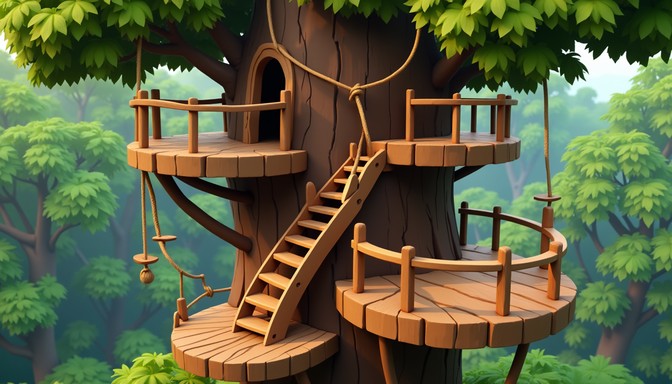 Visual Reference: Free Suspended Treehouse Community Image