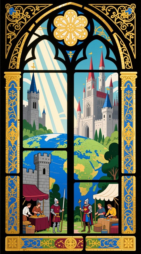Free Medieval Social Hierarchy Image - Medieval, Cathedral, Manuscript ...