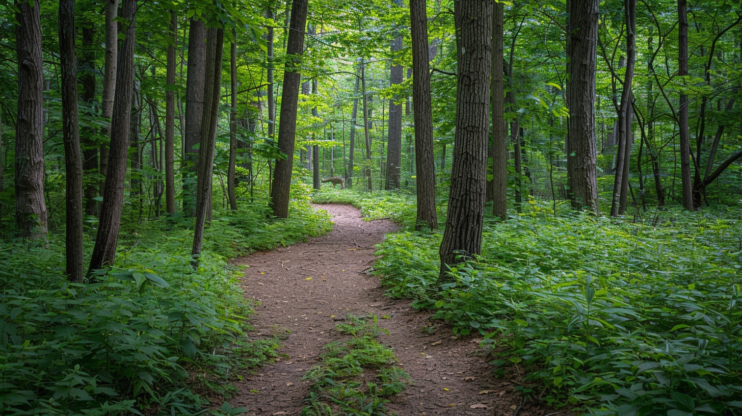Free Serene Forest Path Image - Forest, Path, Trees | Download at StockCake
