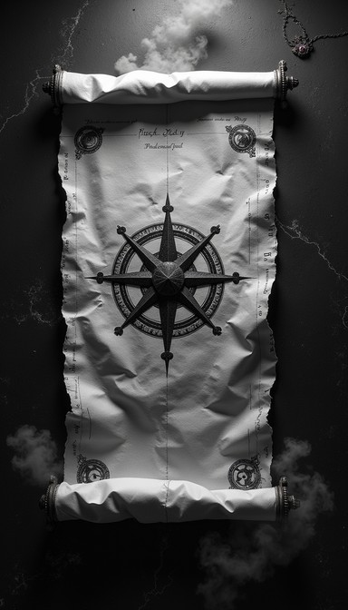 Free Mystical Compass Scroll Image - Compass, Parchment, Scroll ...
