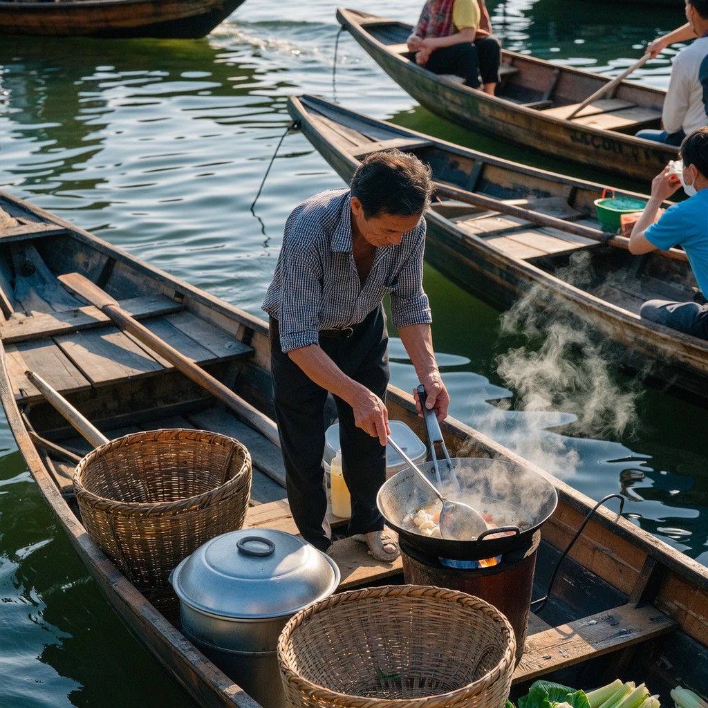 Float Cook Job Free Floating Market Chef Photo - Market, Floating, Boats | Download at ...