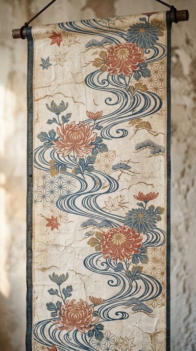 Free Vintage Japanese Textile Image - Japanese, Pattern, Textile ...