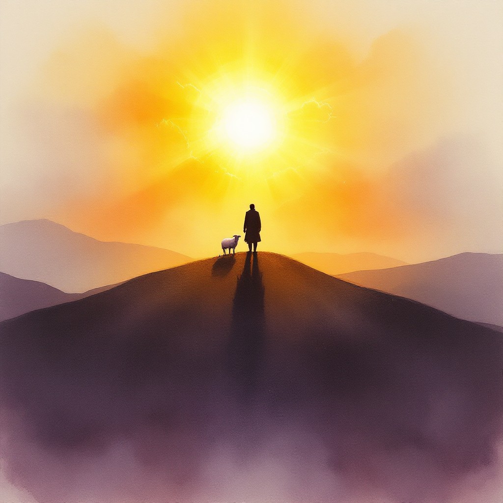 Free Shepherd's Golden Moment Image - Shepherd, Sunrise, Silhouette ...