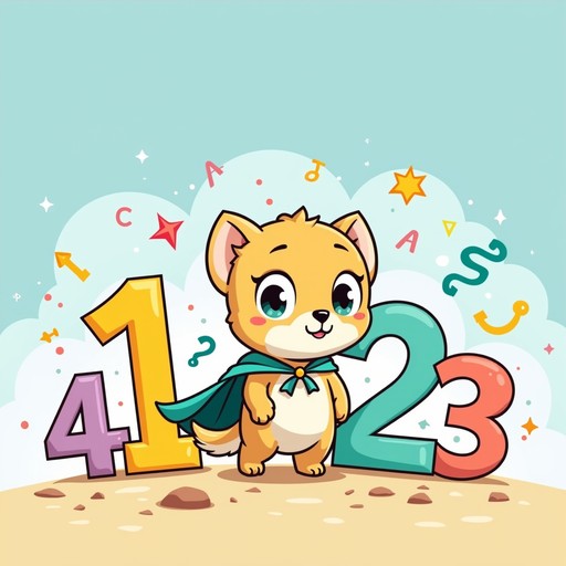 Chibi Math Free Playful Math Kitten Image - Kitten, Numbers, Education | Download ...