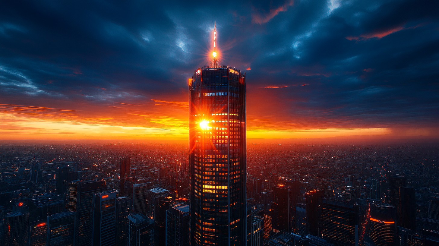 Free Sunset Skyline View Image - Sunset, Skyline, Skyscraper | Download ...