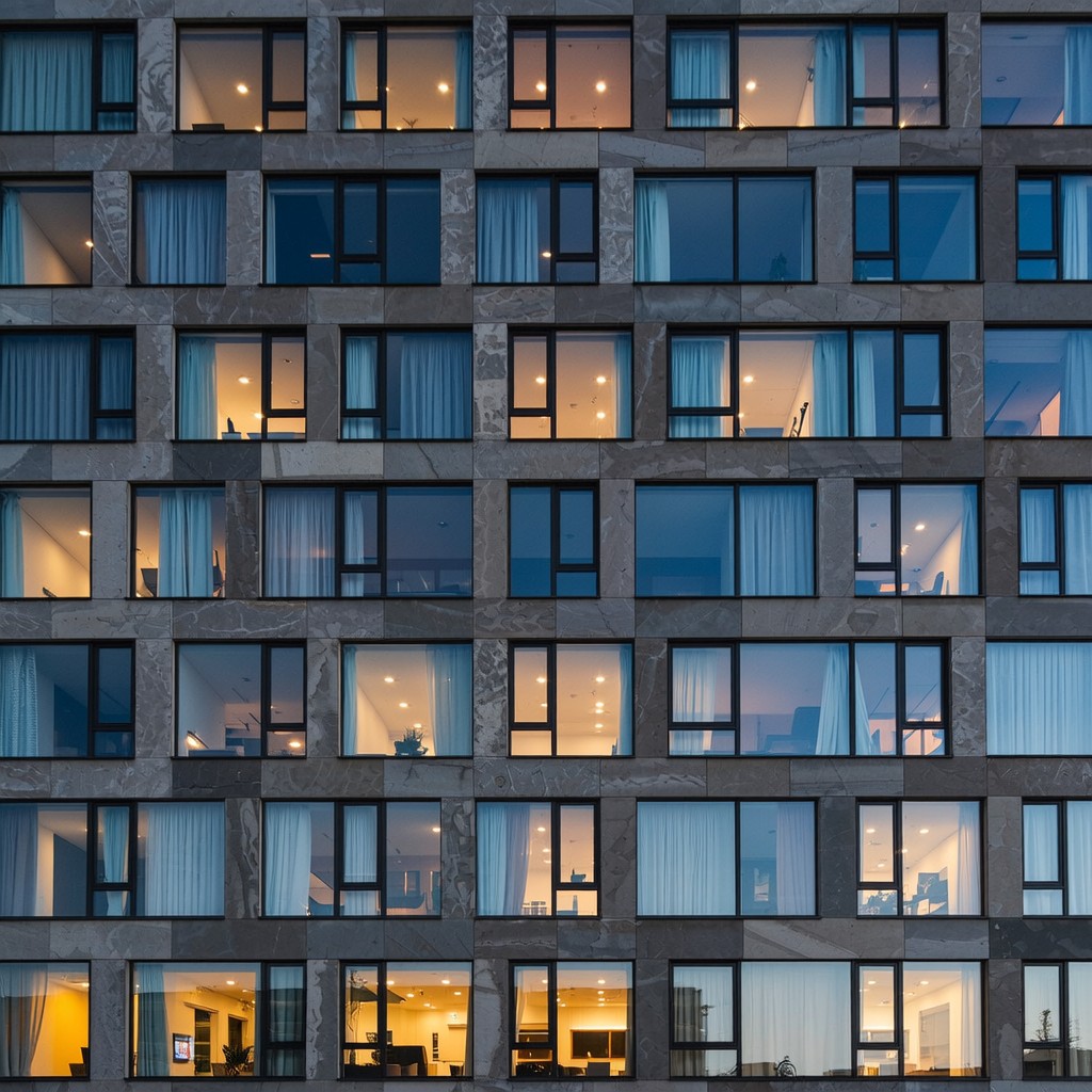 Free City Lights Pattern Image - Architecture, Windows, Building ...
