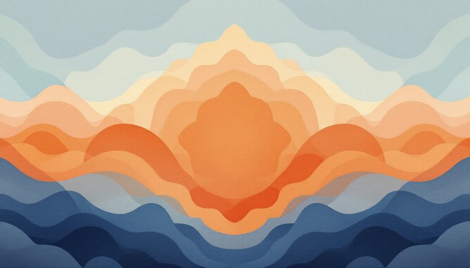 Free Minimal Mountain Sunset Image - Mountains, Minimal, Geometric ...