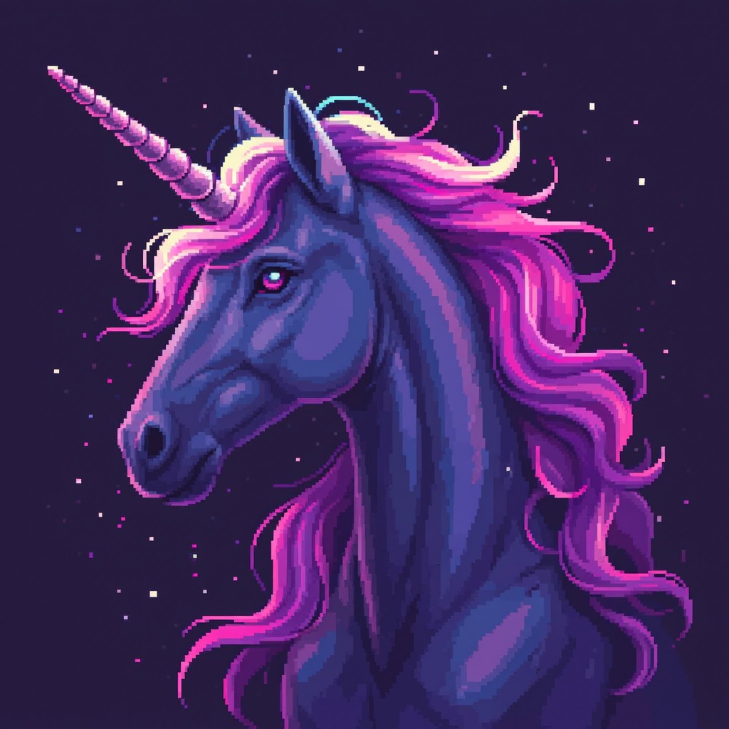 Free Neon Unicorn Glows Image - Unicorn, Pixel, Neon | Download at ...
